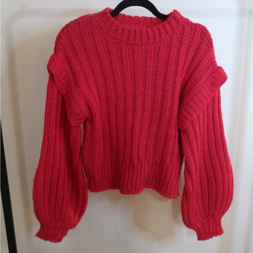 FARM Rio Solid Pink Sweater